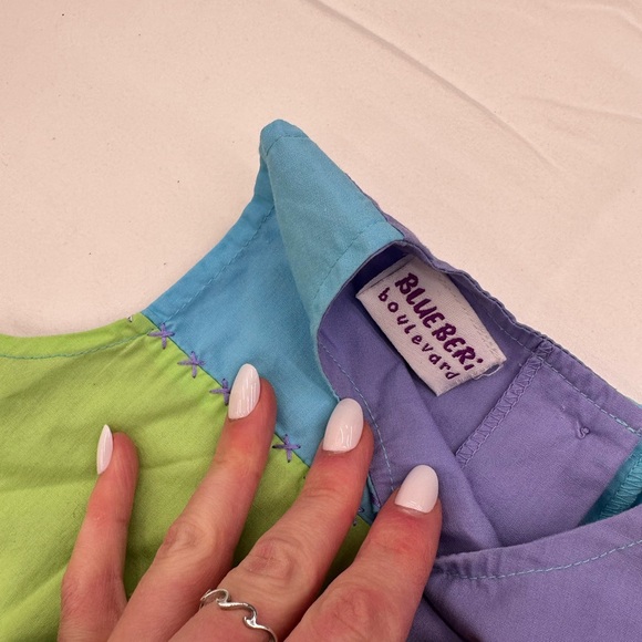 Multi-Pattern Kids Dress - Picture 4 of 6